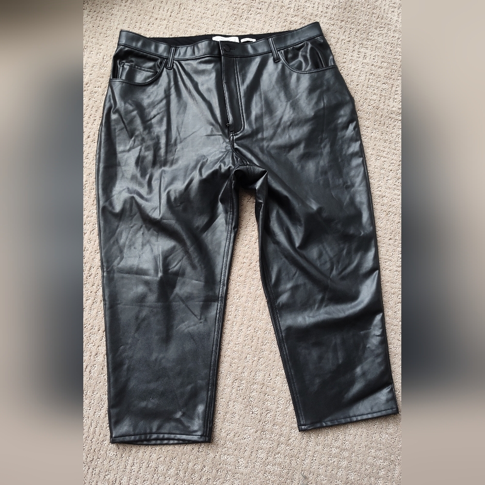 Abercrombie & Fitch Vegan Leather Pants - 18s